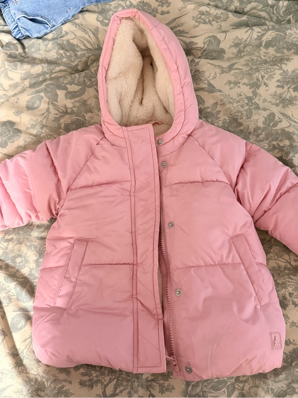 baby GAP ColdFront Puffer Jacket Pink 18-24M